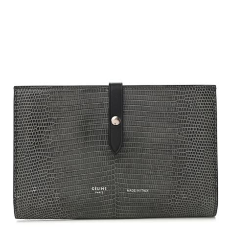 celine wallet strap medium|Celine lizard wallet.